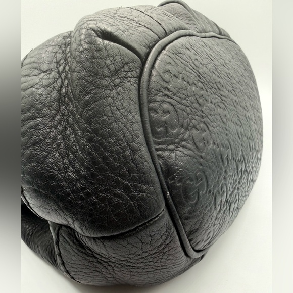 Gucci Black Guccissima Leather Medium Sukey 2-way Satchel Bag - Picture 6 of 13